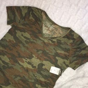 Camo V Neck